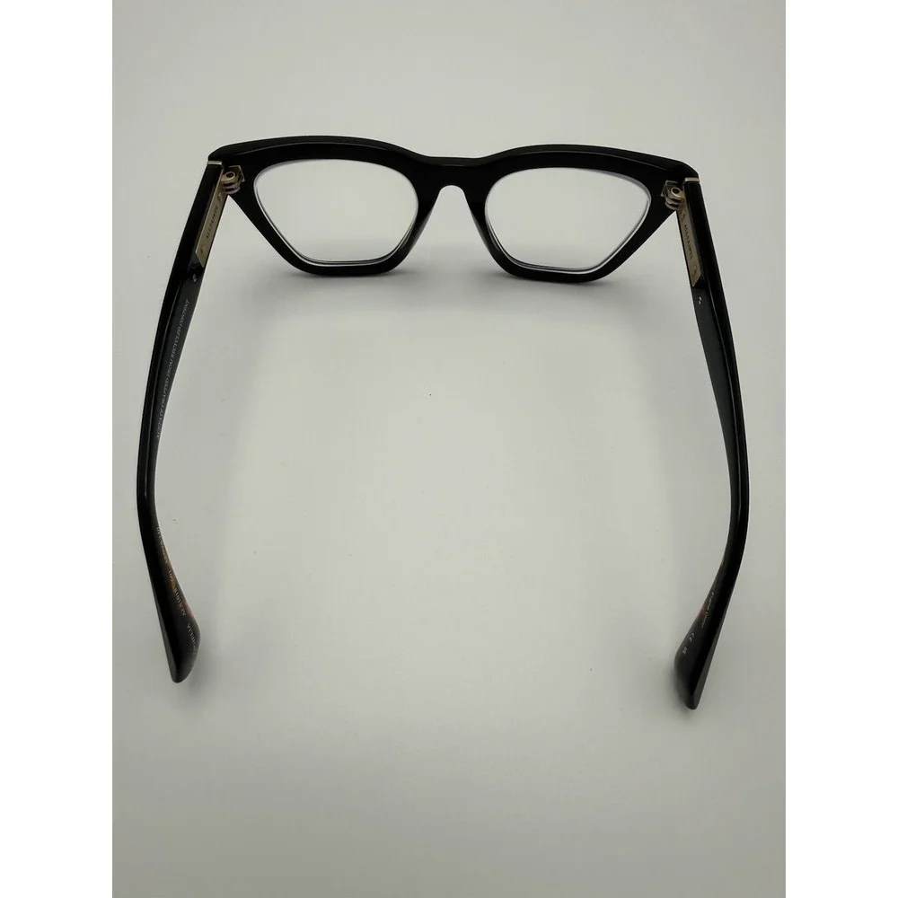 AllSaints ALS1018 001 Eyeglasses Frames 52-20 Black Cat Eye Gold w/ Case